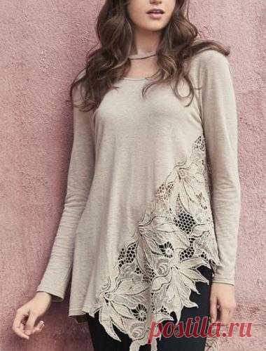 Monoreno Floral Crochet Lace Top w/ Choker - Taupe – Debra's Passion Boutique