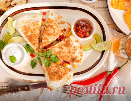 Вкусная мозаика: топ-5 рецептов приготовления домашней кесадильи | Официальный сайт кулинарных рецептов Юлии Высоцкой