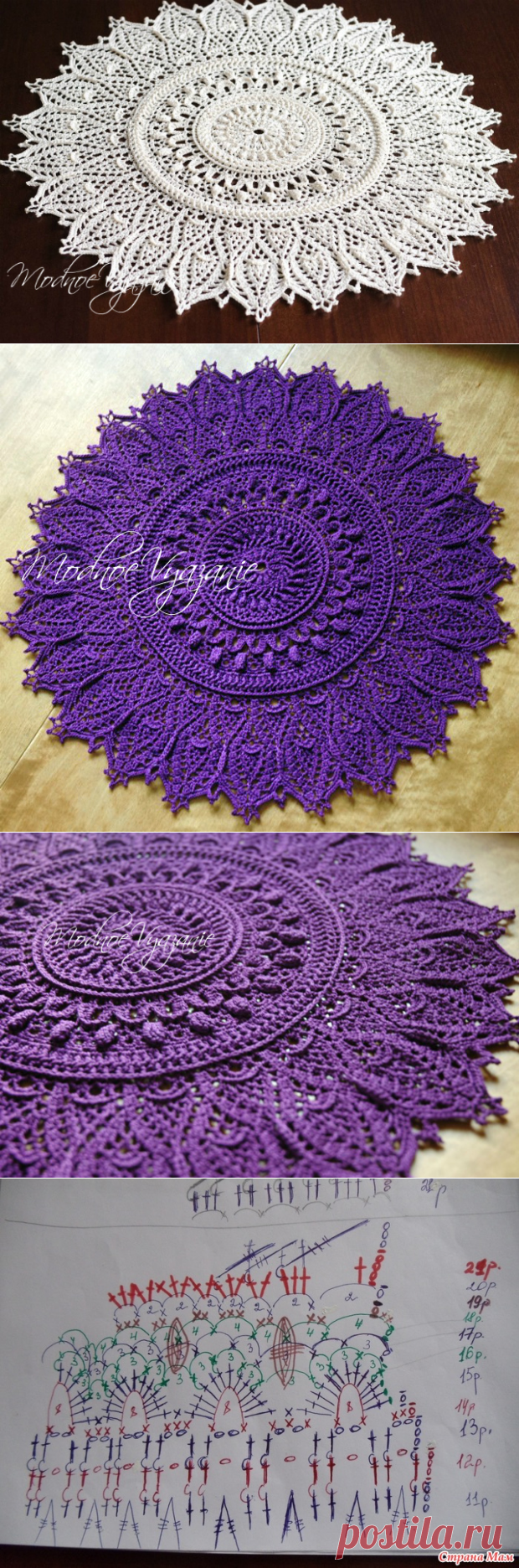 Красивейшая салфетка *Momentous Occasions* - Crochet Modnoe Vyazanie