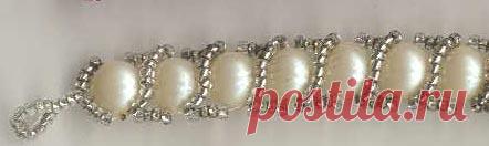 Браслет "Жемчуг оплетённый" | biser.info - всё о бисере и бисерном творчестве
