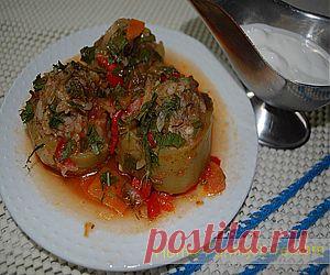 Кабачки фаршированные - Кулинарные рецепты