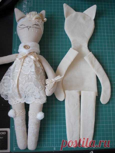 PDF sewing pattern for Blank Cat Doll for crafting 37 cm-14 PDF sewing pattern for Blank Cat Doll for crafting 37 | Etsy