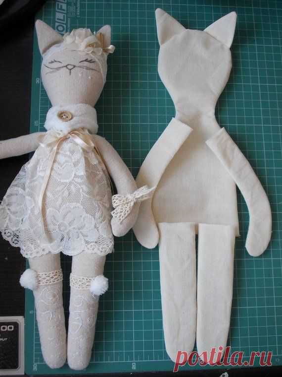 PDF sewing pattern for Blank Cat Doll for crafting 37 cm-14 PDF sewing pattern for Blank Cat Doll for crafting 37 | Etsy