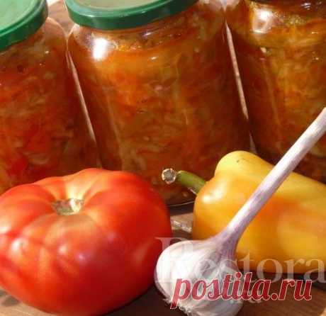 Салат «Просто гениальный» - такая вкуснота... помидорки как свежие, капусточка хрустит...