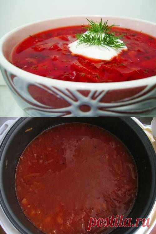Борщ в мультиварке / Простые рецепты