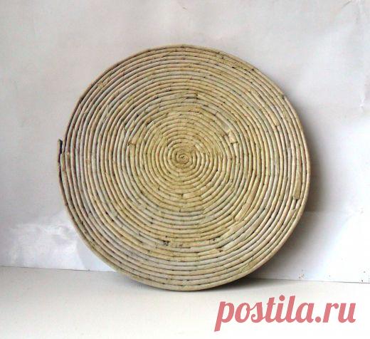 Тарелочки из бумажной лозы и де купаж. / Декупаж / Декупаж. Работы пользователей