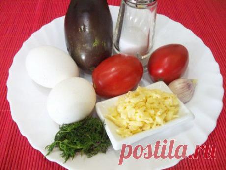 Яичница-болтунья с баклажанами / Простые рецепты