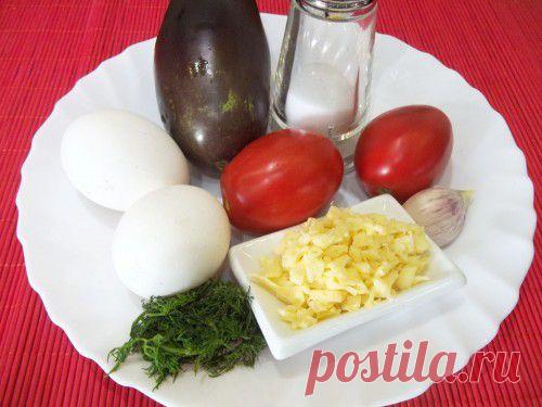 Яичница-болтунья с баклажанами / Простые рецепты