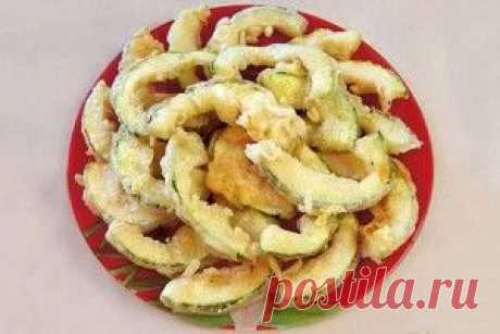 Кабачки жаренные в кляре | Мой садочек