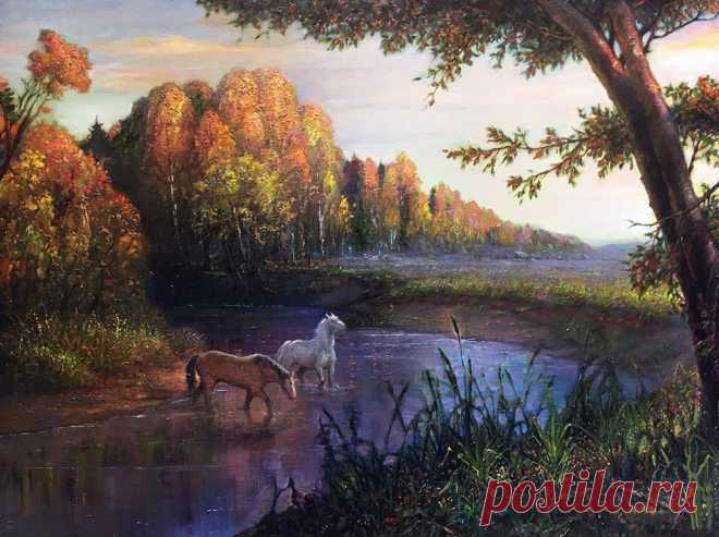 Картины захватывают, передают ощущение гармонии и покоя. От них исходит свет, струящийся, неуловимый... Художник Майков Игорь Валериевич.