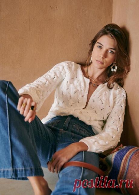 Нашла вам три узора к жакету, пуловеру и шортам - новинкам от Sezane 2021 | Всё лучшее - маме | Яндекс Дзен