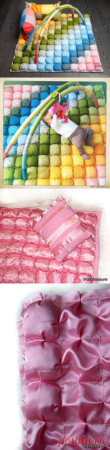 Замечательный мастер-класс по пошиву одеяла и подушки.