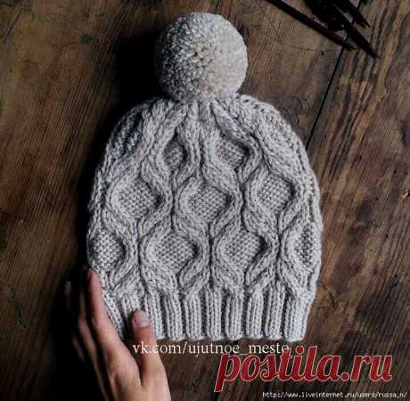 Шапочка спицами (узор)