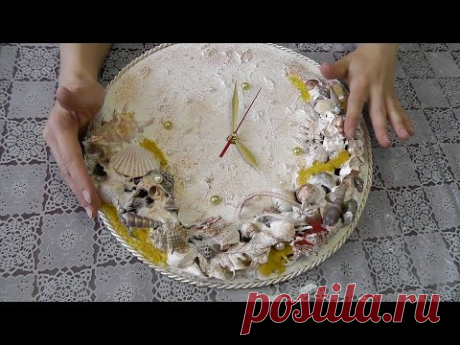 Часы в морском стиле. Мастер-класс - YouTube