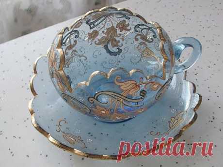 Antique 1930's Royal Paragon china flower handle tea cup and saucer set, hand…