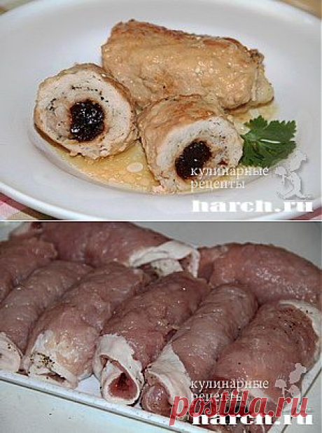 Мясные пальчики с черносливом по-гданьски.