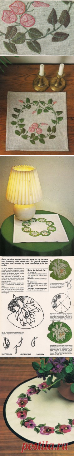 Вышивка* цветы-венки ....................................... - Всем, кто вяжет, дарю старые идеи для новых работ