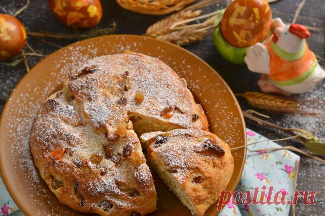 Домашний кулич на Пасху с творогом и цукатами. Пошаговый рецепт с фото &mdash; Ботаничка.ru