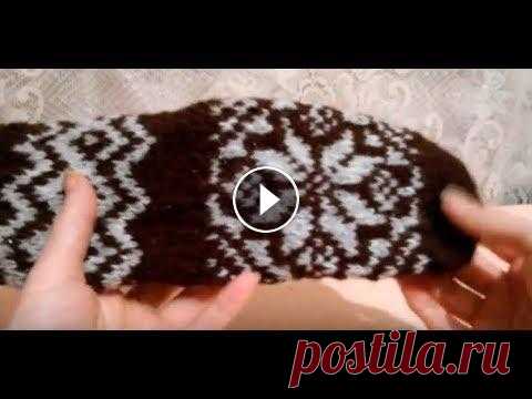 #Носки с жаккардовым узором " Снежинка " Буду рада если кому-нибудь пригодится. если Вам понравилось, не откажите в любезности поставить лайк и поделиться Для вашего удобного просмотра, все д...