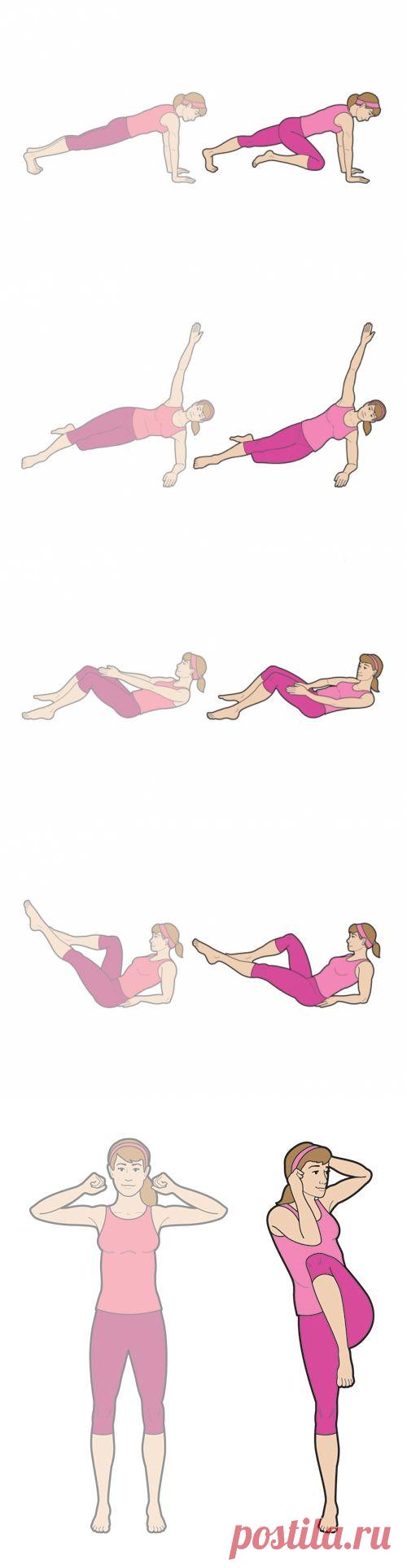 6 упражнений, который действительно помогут убрать живот.