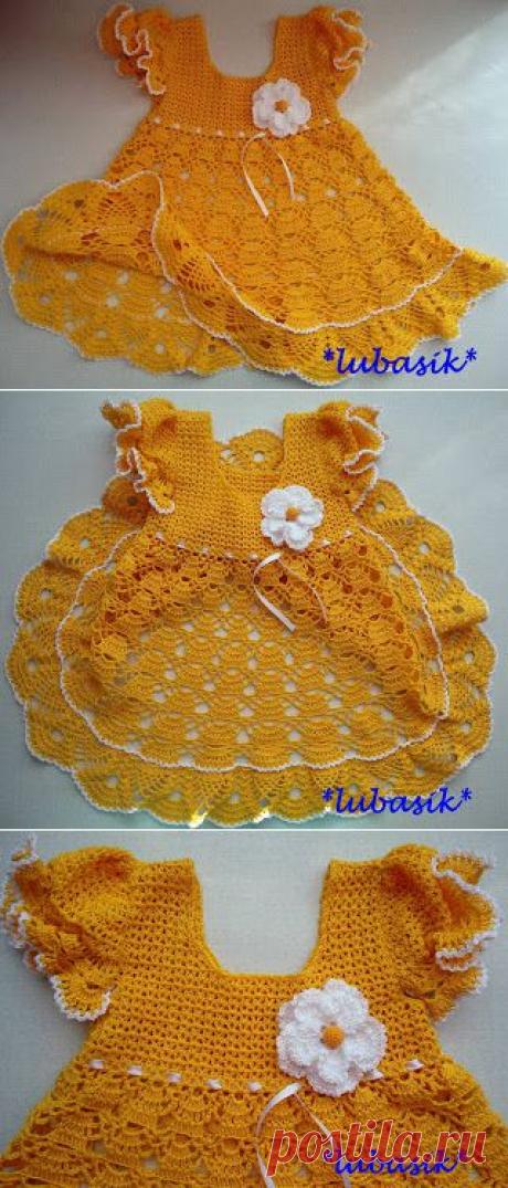 Волшебные петельки: Сарафан &quot;Солнышко&quot;