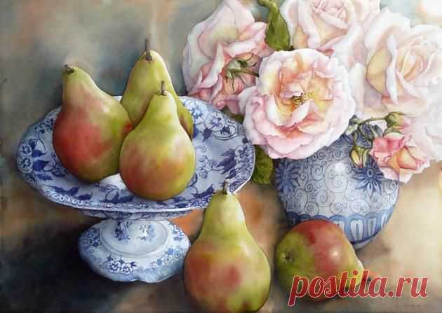 Груши и розы | Ева Бройер арт-дилер