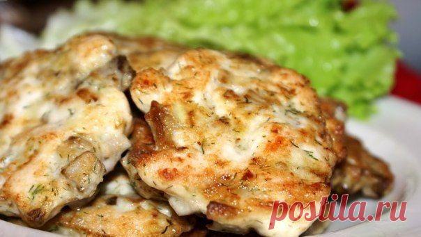 Куриные котлеты с шампиньонами