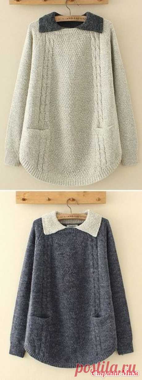 . Как связать? Нравятся такие туники, пуловеры. А как вяжется такой закругленный край не знаю? Частичным вязанием? Может есть какой-то алгоритм прибавки-убавки петель, имею ввиду описание, подскажите?
