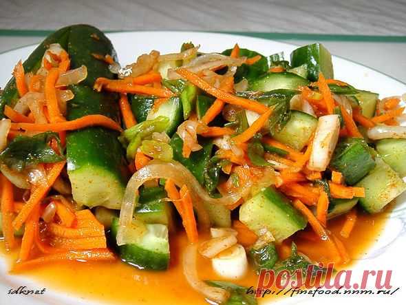 Кимчи из огурцов (Очень вкусная, острая закуска из огурцов!!!))) - Простые рецепты Овкусе.ру