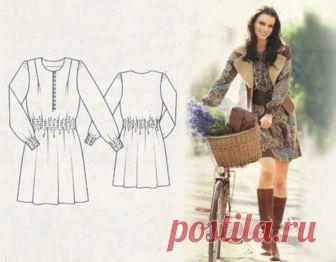 МОДЕЛИРОВАНИЕ ПРОСТОГО, НО ОЧЕНЬ ПОПУЛЯРНОГО ПЛАТЬЯ (Шитье и крой) — Журнал Вдохновение Рукодельницы