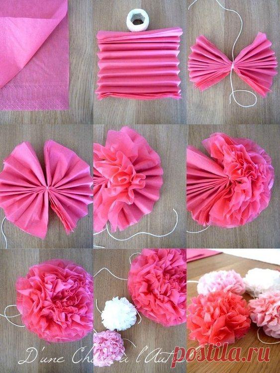 Цветы из бумаги: мастер-класс — Сделай сам, идеи для творчества - DIY Ideas