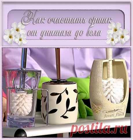 Как легко очистить ёршик от унитаза до бела