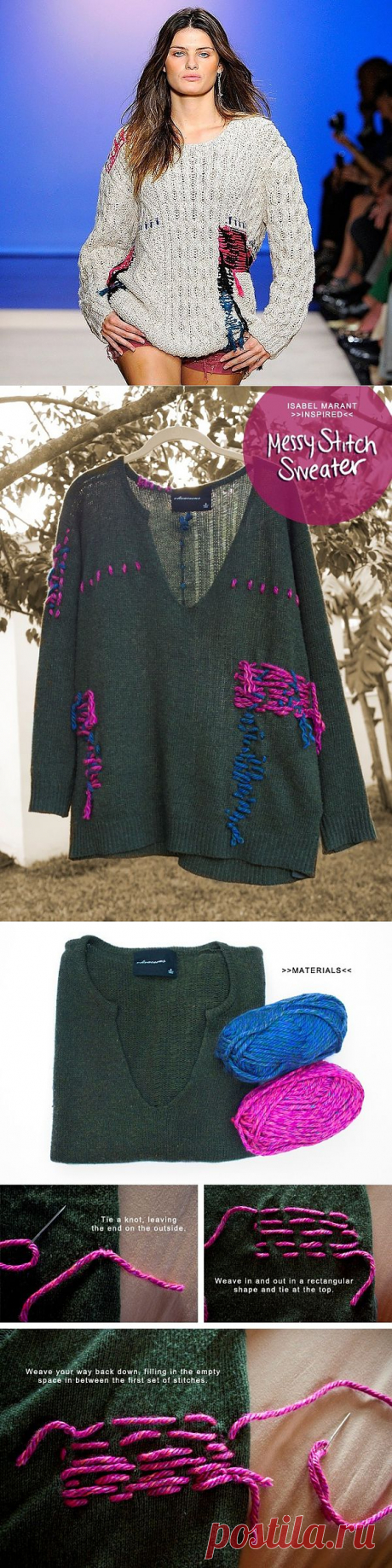Повтор свитера Isabel Marant (DIY) / Свитер /