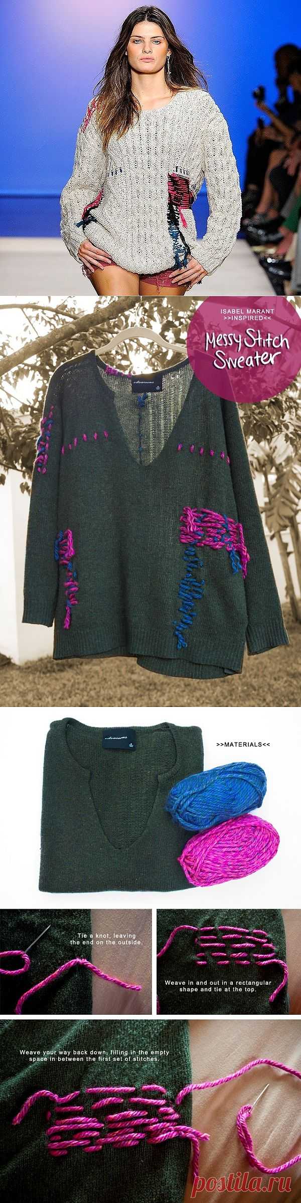 Повтор свитера Isabel Marant (DIY) / Свитер /