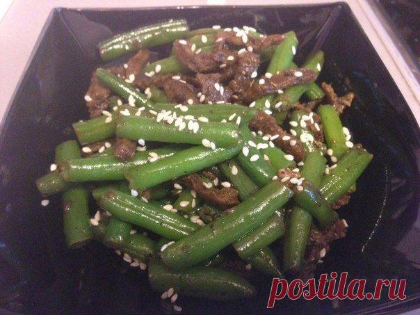 Горячее "фасоль со свининой" с китайским оттенком