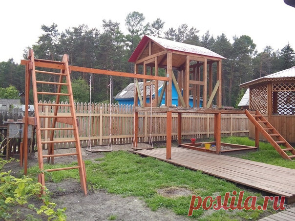 Детский игровой комплекс. Автор Андрей Васильев #DIY_Идеи #комплекс #игра #дети #мастер #diy