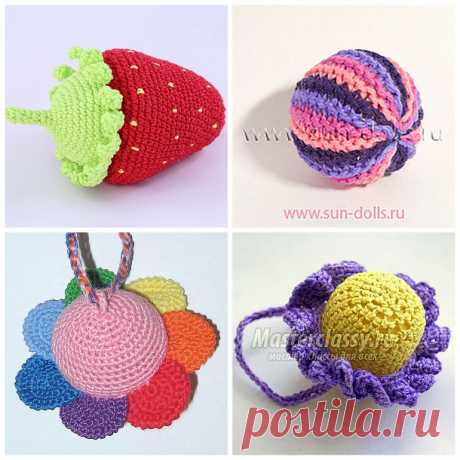 Как связать погремушку крючком. Схемы и мастер-классы