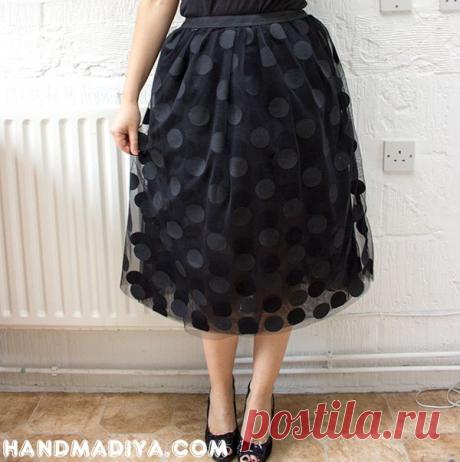 Как сшить юбку за час. We sew a skirt in one hour ~