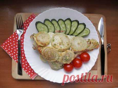 Морской окунь, запеченный под соусом : Рыбные блюда