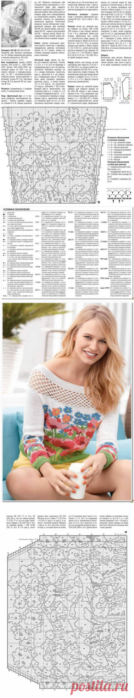 Irish crochet &amp;: KNITTING BLOUSE ... БЛУЗА СПИЦАМИ