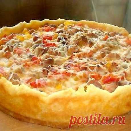 Пирог с мясом и овощами