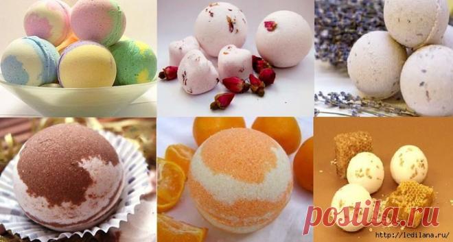 6 оригинальных рецептов бомбочек для ванны