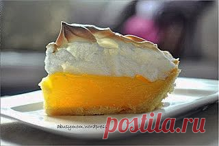 Домашние Рецепты как у мамы: Лимонный пирог с меренгой