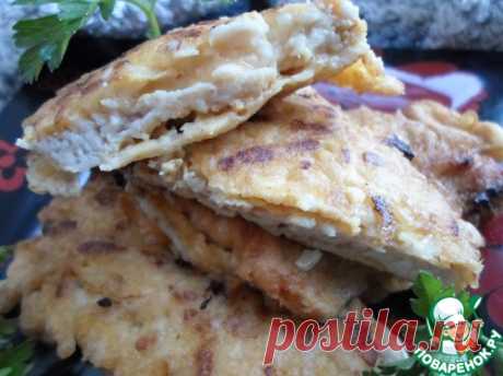 Куриные отбивные в кляре с начинкой