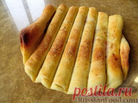 Рецепт: Лепёшка с помидорами и чесноком на RussianFood.com