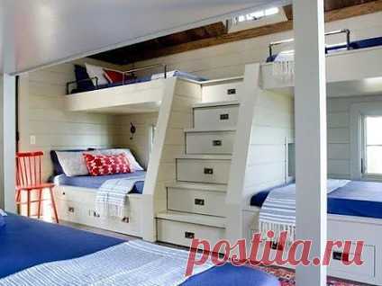 10 потрясающих идей обустройства двухъярусных кроватей