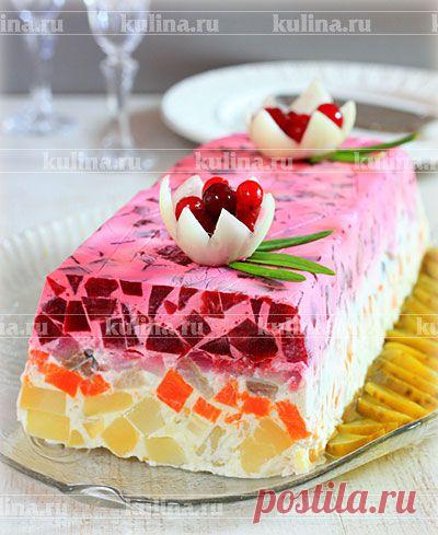 Селедка под шубой в желе – рецепт приготовления с фото от Kulina.Ru