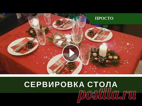 Сервировка Новогоднего Стола   Как я буду украшать и сервировать стол на новый год 2017. Моя сервировка новогоднего стола. Очень просто и быстро, из доступных средств. Как сделать п...