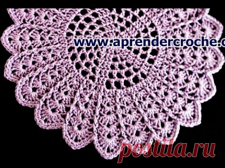 TOALHINHAS EM CROCHE VIOLETA - APRENDER CROCHE - YouTube