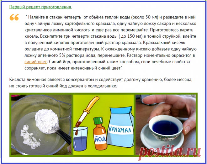 Забытое старое лекарство Синий йод